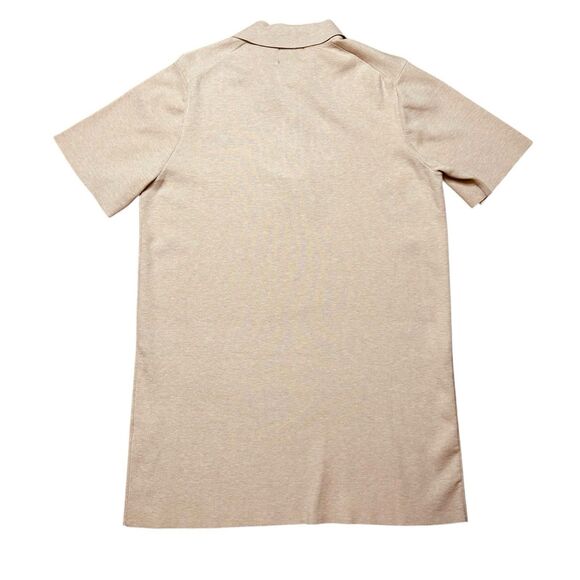 Tuckernuck Channing Mini Polo Dress Tan Knit Size Small Quiet Luxury Rich Mom - Picture 7 of 9